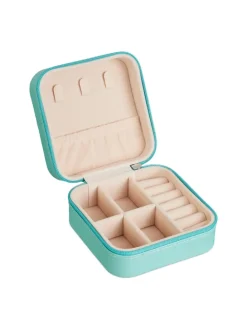 Schmuckkästchen in Türkis - (B)10 x (H)5 x (T)10 cm