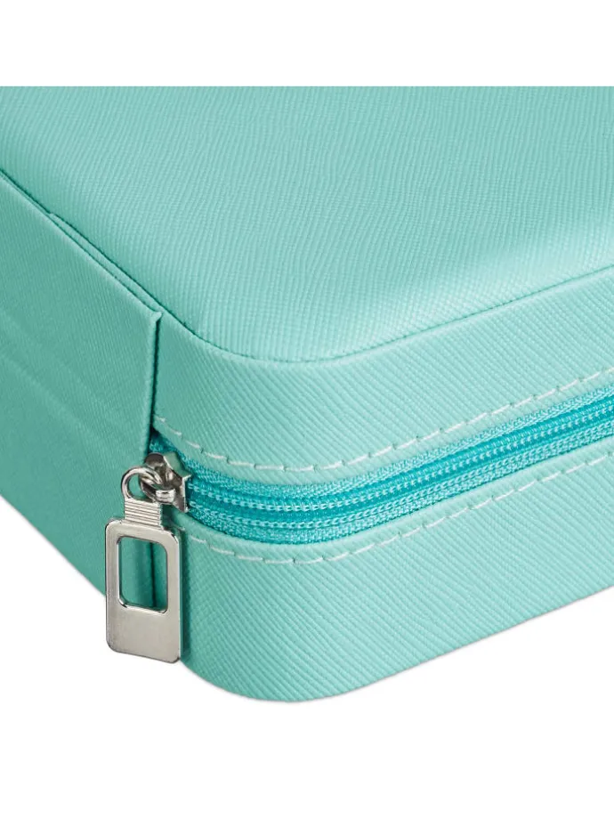 Schmuckkästchen in Türkis - (B)10 x (H)5 x (T)10 cm