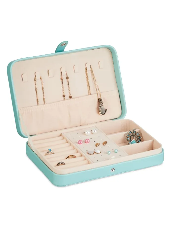 Schmuckkästchen in Türkis - (B)21 x (H)4,5 x (T)14,5 cm