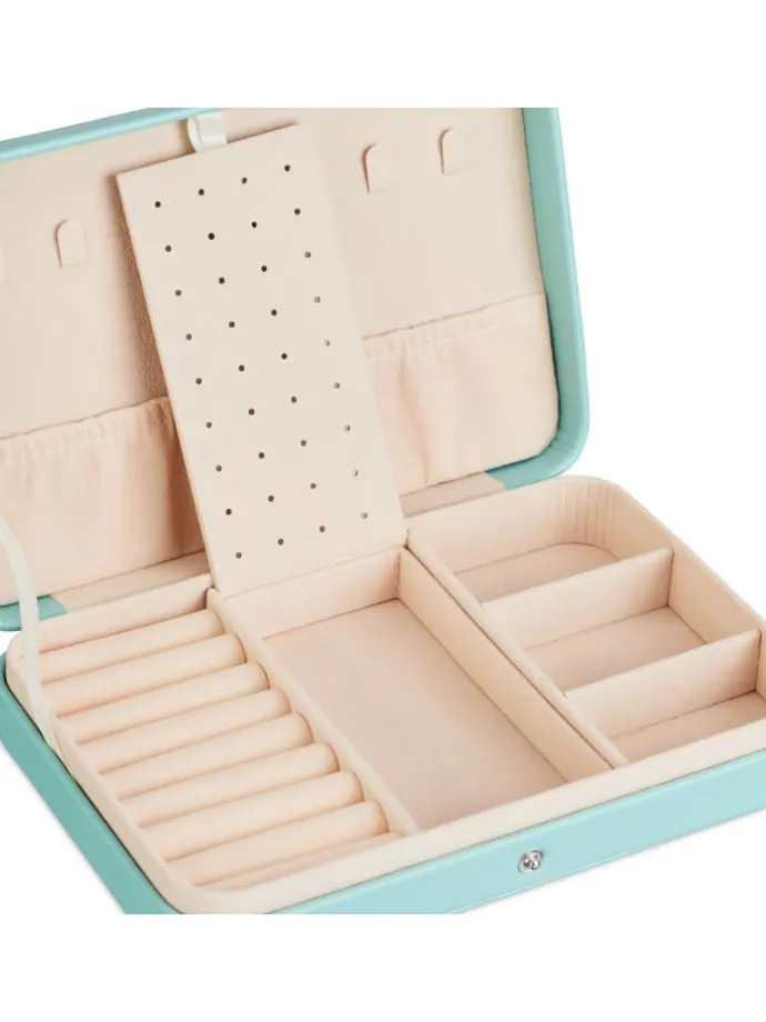 Schmuckkästchen in Türkis - (B)21 x (H)4,5 x (T)14,5 cm