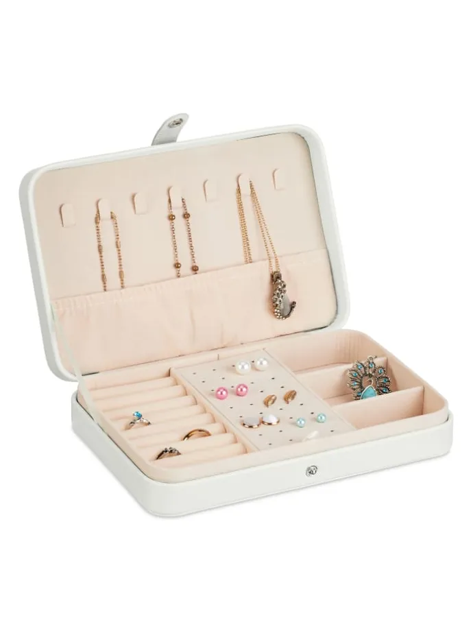 Schmuckkästchen in Weiß - (B)21 x (H)4,5 x (T)14,5 cm