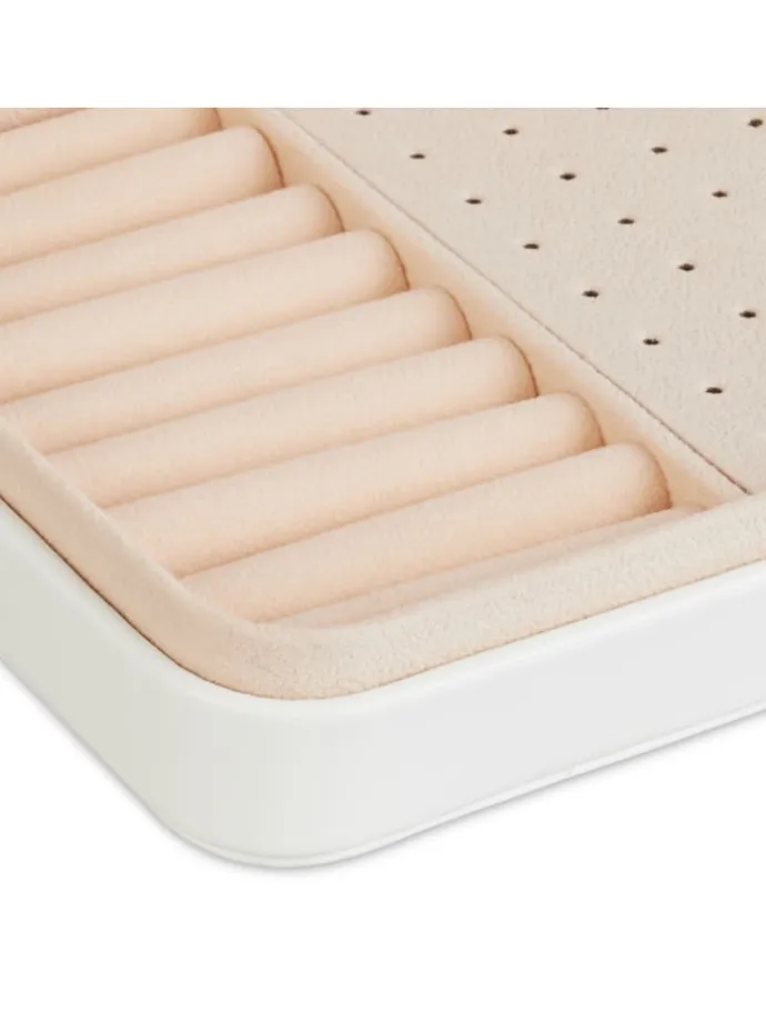 Schmuckkästchen in Weiß - (B)21 x (H)4,5 x (T)14,5 cm