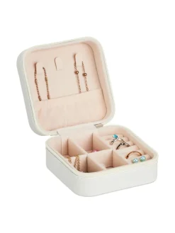 Schmuckkästchen in Weiß - (B)10 x (H)5 x (T)10 cm