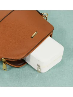 Schmuckkästchen in Weiß - (B)10 x (H)5 x (T)10 cm