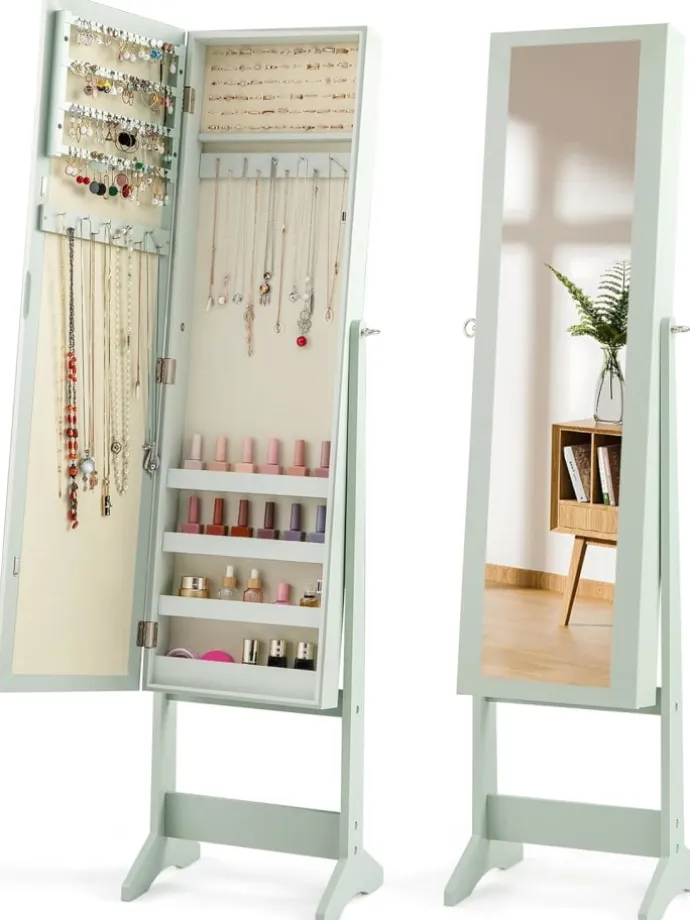 Schmuckschrank in Grün