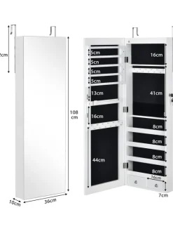 Schmuckschrank in Weiß