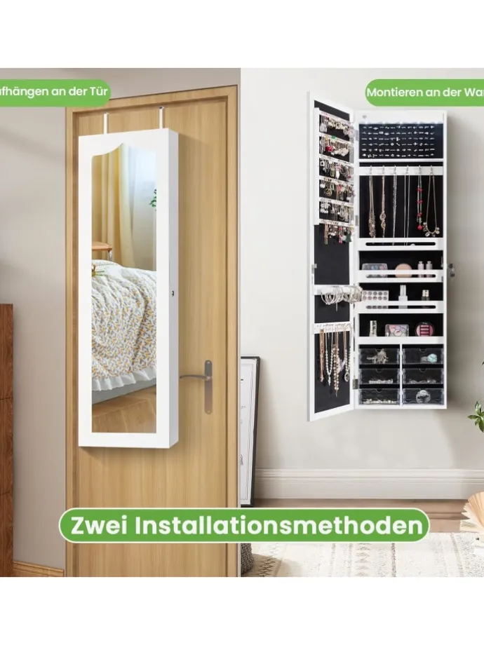 Schmuckschrank in Weiß