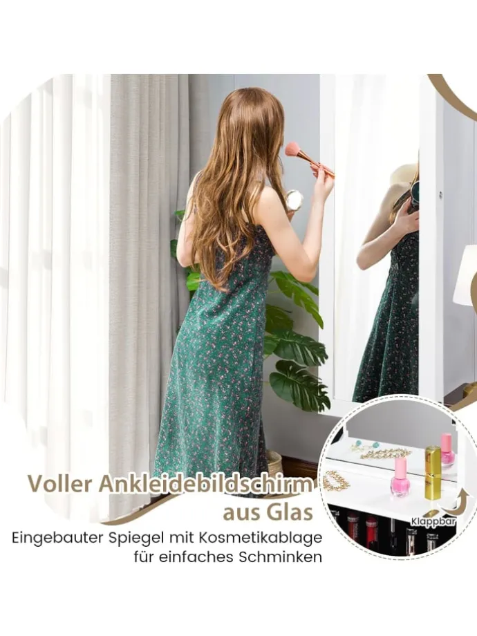 Schmuckschrank in Weiß