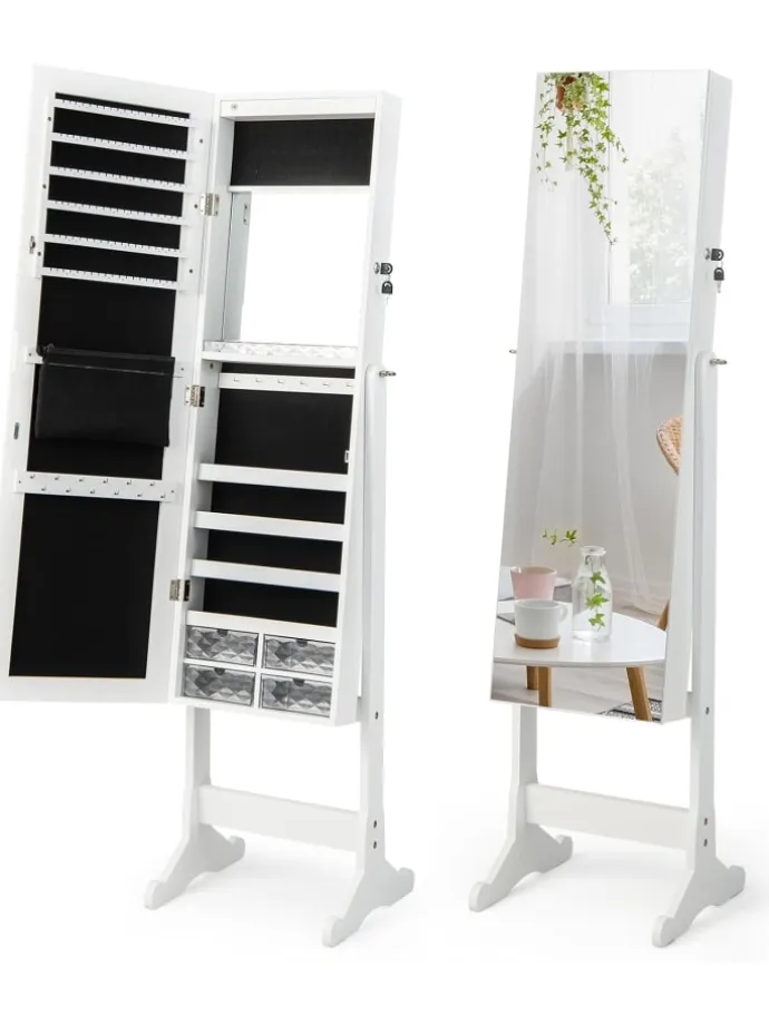 Schmuckschrank in Weiß