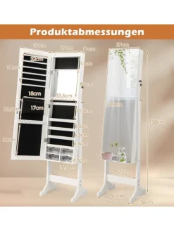 Schmuckschrank in Weiß