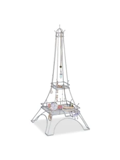 Schmuckständer "Eiffelturm" in Silber - (H)47 cm