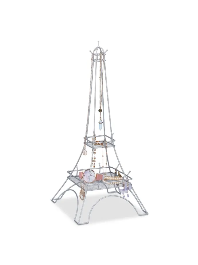 Schmuckständer "Eiffelturm" in Silber - (H)47 cm