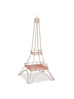 Schmuckständer "Eiffelturm" in Roségold - (H)47 cm