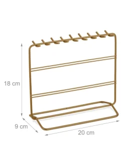 Schmuckständer in Bronze - (B)20 x (H)18 x (T)9 cm
