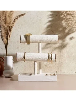 Schmuckständer in Creme/ Gold