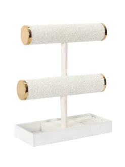 Schmuckständer in Creme/ Gold