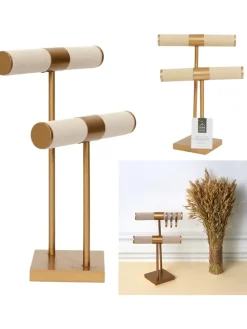 Schmuckständer in Gold - (B)21 x (H)29,5 x (T)14 cm