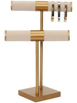 Schmuckständer in Gold - (B)21 x (H)29,5 x (T)14 cm