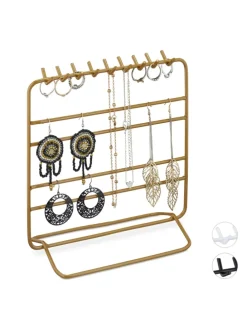 Schmuckständer in Gold - (B)20x (H)21 x (T)10 cm