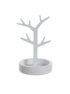 Schmuckständer in Hellgrau - (H)13 x Ø 8 cm