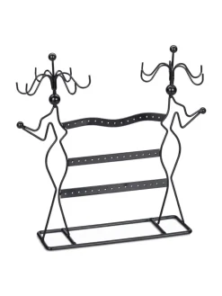 Schmuckständer in Schwarz - (B)35 x (H)33 x (T)13 cm