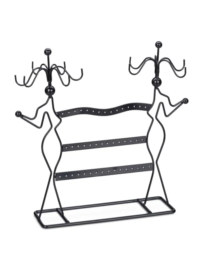 Schmuckständer in Schwarz - (B)35 x (H)33 x (T)13 cm