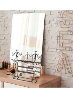 Schmuckständer in Schwarz - (B)35 x (H)33 x (T)13 cm