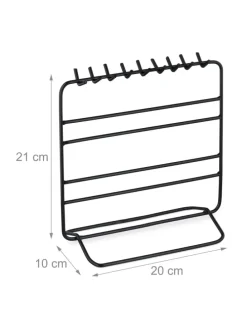 Schmuckständer in Schwarz - (B)20x (H)21 x (T)10 cm