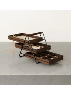 Schmucktablett Terrace 25 x 18 x 20cm in schwarz