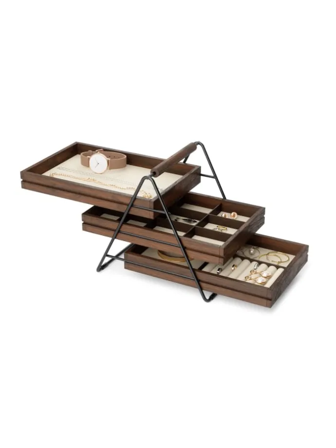 Schmucktablett Terrace 25 x 18 x 20cm in schwarz