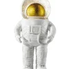 Schneekugel ''The Astronaut'' in Weiß - (B)9 x (H)18 x (T)8 cm