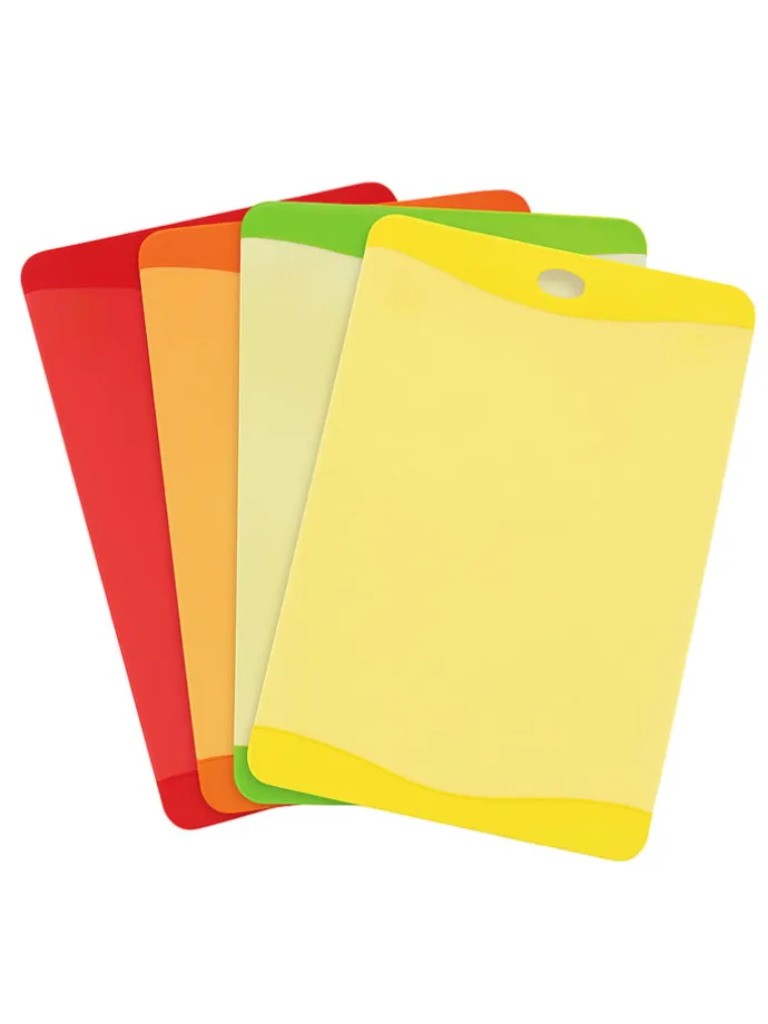 Schneidebrett 20x14 cm Set 4-teilig in Bunt