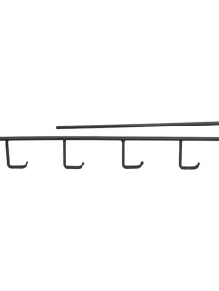 Schrankeinsatz in Schwarz - (H)7 x (T)33 cm