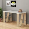 Schreibtisch "Honey" in Hellbraun/ Weiß - (B)140 x (H)75 x (T)60 cm