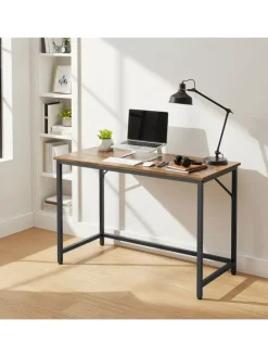 Schreibtisch in Braun/ Schwarz - (B)100 x (H)76 x (T)50 cm