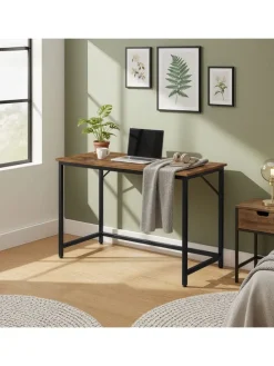 Schreibtisch in Braun/ Schwarz - (B)100 x (H)76 x (T)50 cm