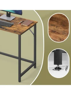 Schreibtisch in Braun/ Schwarz - (B)100 x (H)76 x (T)50 cm