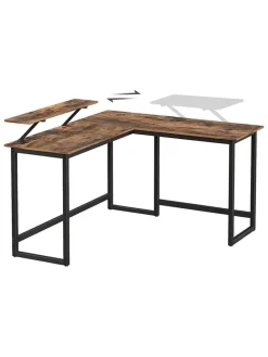 Schreibtisch in Braun/ Schwarz - (H)76 cm