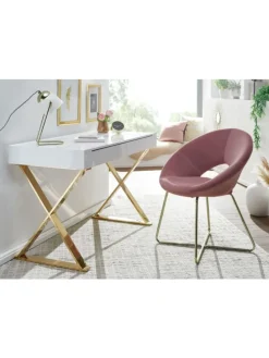 Schreibtisch in Weiß / MDF / 118x57x76