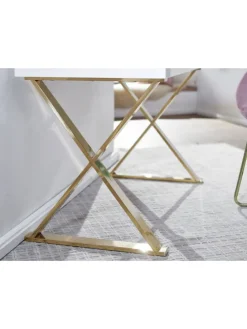 Schreibtisch in Weiß / MDF / 118x57x76