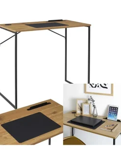 Schreibtisch ''Link'' in Hellbraun - (B)90 x (H)76 x (T)50 cm