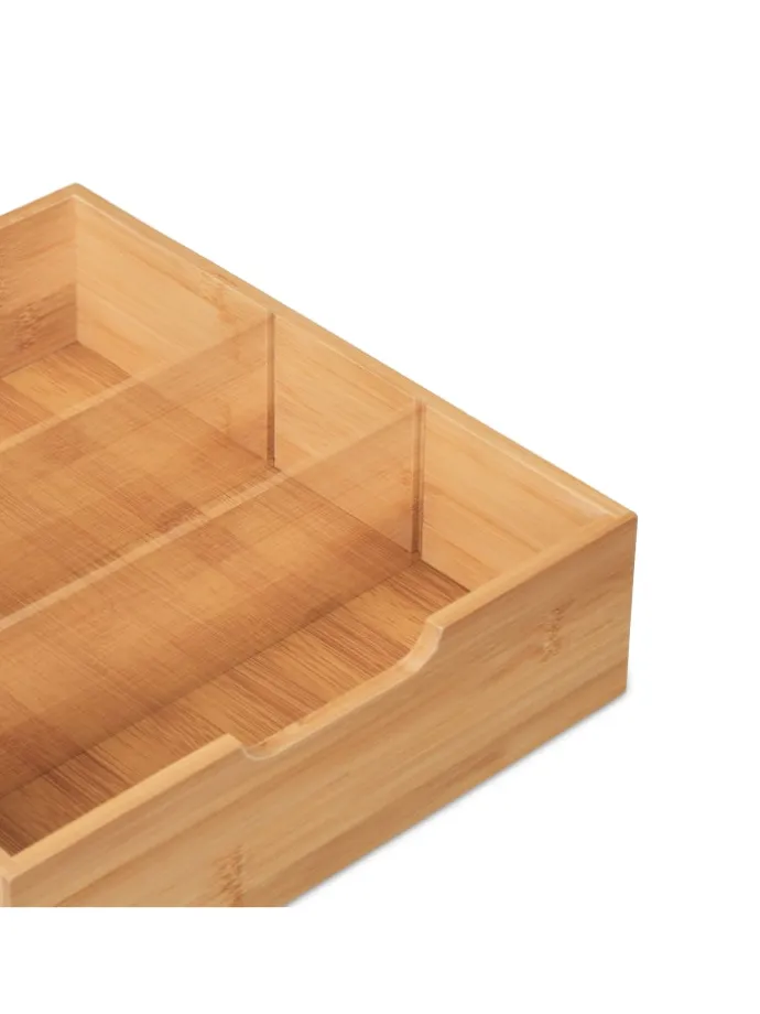 Schreibtisch Organizer in Natur - (B)30 x (H)33 x (T)31 cm