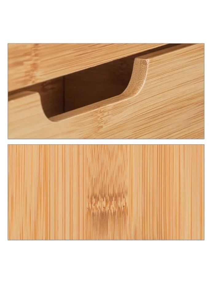 Schreibtisch Organizer in Natur - (B)30 x (H)33 x (T)31 cm