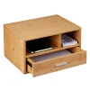 Schreibtisch Organizer in Natur - (B)40 x (H)22 x (T)31 cm