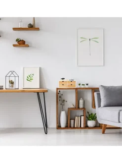 Schreibtisch Organizer in Weiß/Natur - (B)33 x (H)14 x (T)21 cm