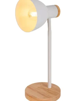 Schreibtischleuchte in Weiß - (H)36,5 x Ø 14 cm