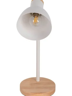 Schreibtischleuchte in Weiß - (H)36,5 x Ø 14 cm