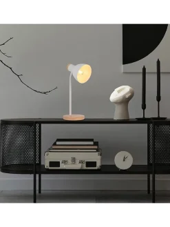 Schreibtischleuchte in Weiß - (H)36,5 x Ø 14 cm