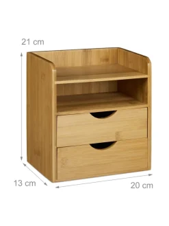 Schreibtisch-Organizer Briefablage in Natur