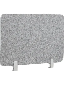 Schreibtischtrennwand SPLIT in Grau - (W) 80 x (H) 50 x (L) 1 cm